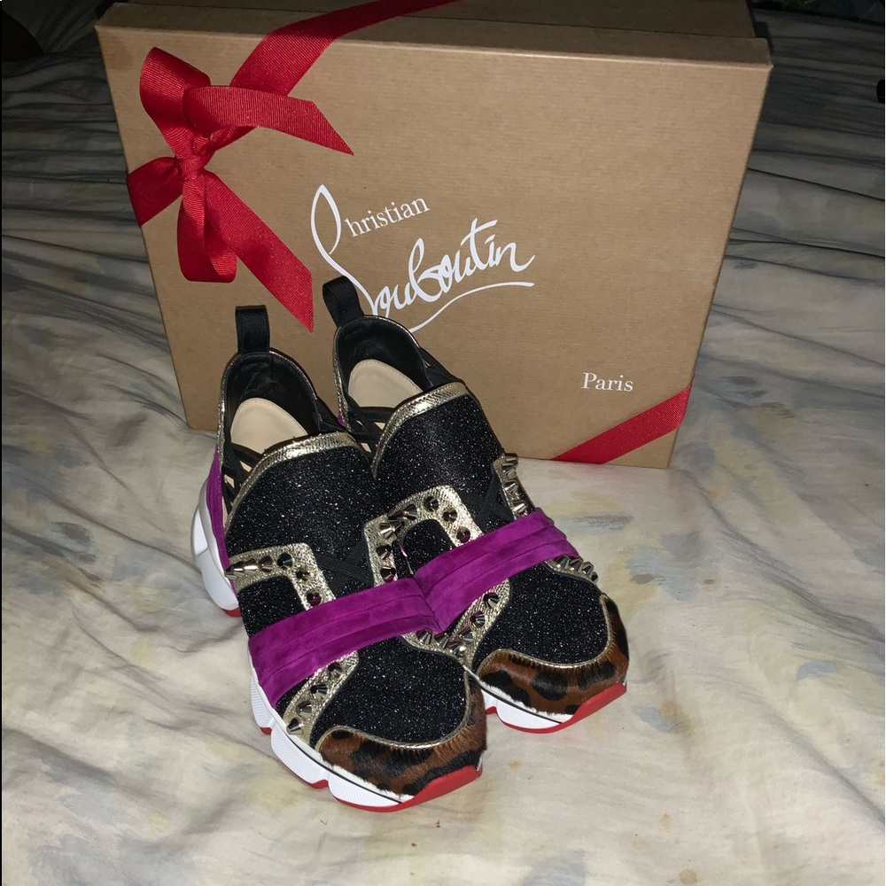 Women Christian Louboutin 123 Run Flat Sneakers